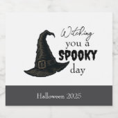 Witchy Vibes - Spooky & Stijlvol | Bier Etiket (Enkel label)