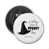 Witchy Vibes - Spooky & Stijlvol | Button Flesopener (Voorkant)