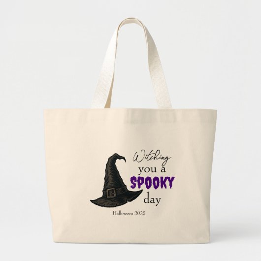 Witchy Vibes - Spooky & Stijlvol | Grote Tote Bag (Voorkant)