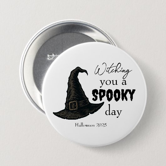 Witchy Vibes - Spooky & Stijlvol | Ronde Button 7,6 Cm (Voorkant /achterkant)