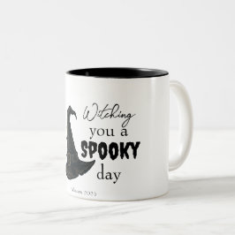 Witchy Vibes - Spooky & Stijlvol | Tweekleurige Koffiemok