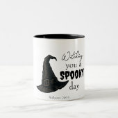 Witchy Vibes - Spooky & Stijlvol | Tweekleurige Koffiemok (Center)
