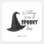 Witchy Vibes - Spooky & Stijlvol | Vierkante Sticker (Voorkant)
