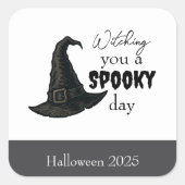 Witchy Vibes - Spooky & Stijlvol | Vierkante Sticker (Voorkant)