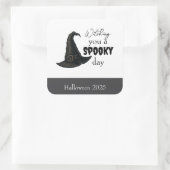 Witchy Vibes - Spooky & Stijlvol | Vierkante Sticker (Tas)