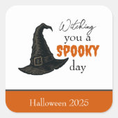 Witchy Vibes - Spooky & Stijlvol | Vierkante Sticker (Voorkant)