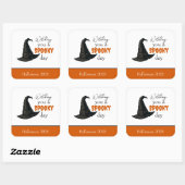 Witchy Vibes - Spooky & Stijlvol | Vierkante Sticker (Vel)