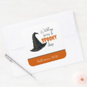 Witchy Vibes - Spooky & Stijlvol | Vierkante Sticker (Envelop)