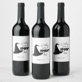 Witchy Vibes - Spooky & Stijlvol | Wijn Etiket (Flessen)