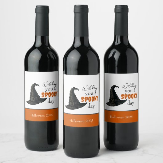 Witchy Vibes - Spooky & Stijlvol | Wijn Etiket (Flessen)