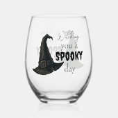 Witchy Vibes - Spooky & Stijlvol | Wijnglas Zonder Voet (Voorkant)