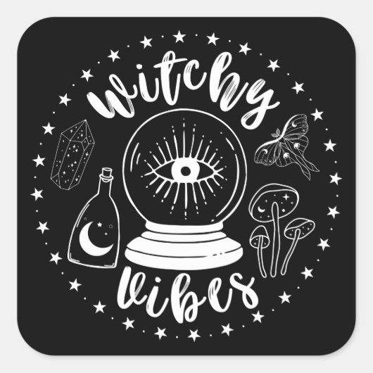 Witchy Vibes Sticker (Voorkant)