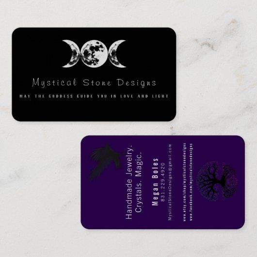 Witchy Visitekaartje (Voorkant / Achterkant)