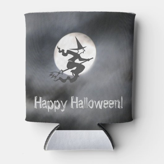 Witchy Volle Maan Nacht Blikjeskoeler (Voorkant)