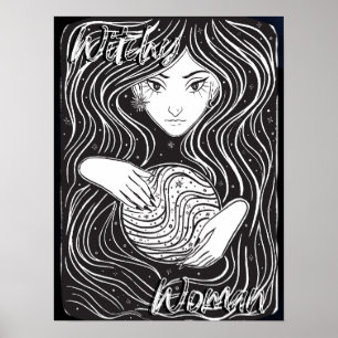 Witchy Vrouw Artistiek Poster