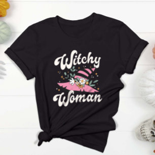 Witchy Vrouw Grappig Roze Heks Halloween T-shirt