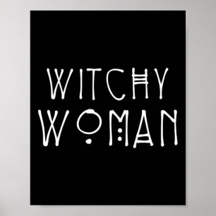 Witchy Vrouw Halloween Kostuum Poster
