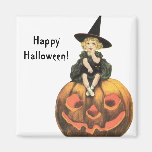 Witchy Vrouw  Halloween Magneet (Voorkant)