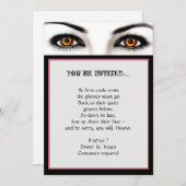 Witchy Vrouw Wicked Eyes Halloween Party Kaart (Voorkant / Achterkant)