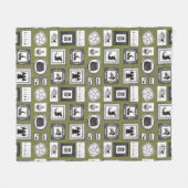 WITCHY WALLS FLEECE DEKEN (Voorkant (Horizontaal))