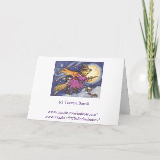 Witchy Washy Halloween Kaart (Achterkant)