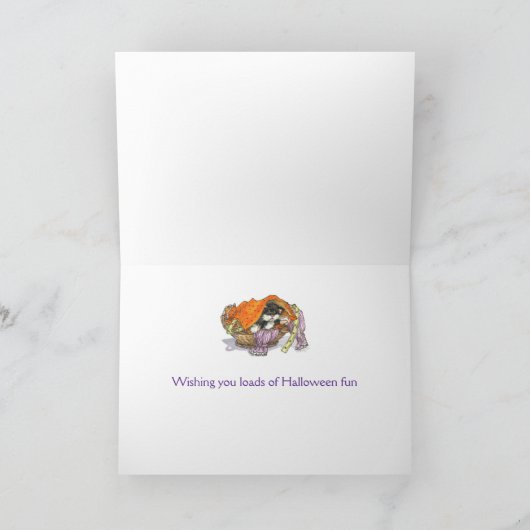 Witchy Washy Halloween Kaart (Binnen)