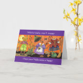 Witchy Washy Halloween Kaart (Gele Bloem)