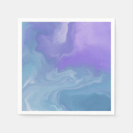 Witchy Waterverf Paars en Blauwgroen Darkly Femini Servet