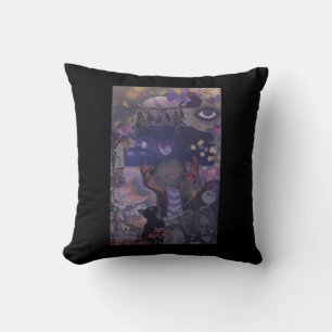 Witchy Whimsigoth esthetiek met katten Kussen