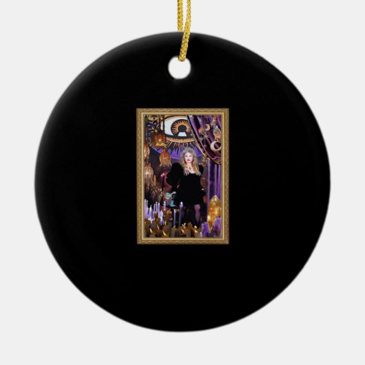Witchy Whimsigoth Stevie Collage Keramisch Ornament (Voorkant)
