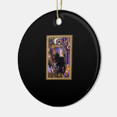 Witchy Whimsigoth Stevie Collage Keramisch Ornament (Links)