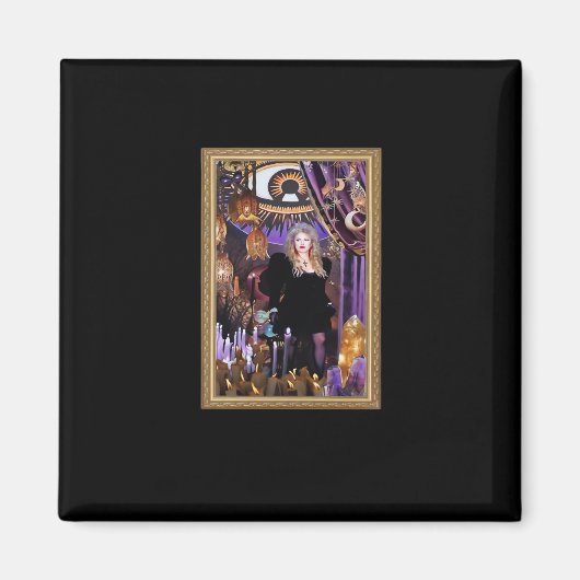 Witchy Whimsigoth Stevie Collage Magneet (Voorkant)
