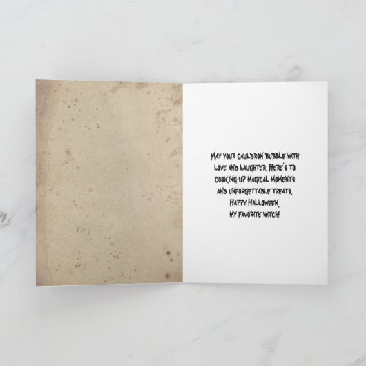 Witchy Whimsy Kaart Basic Witch Charm Halloween (Binnen)