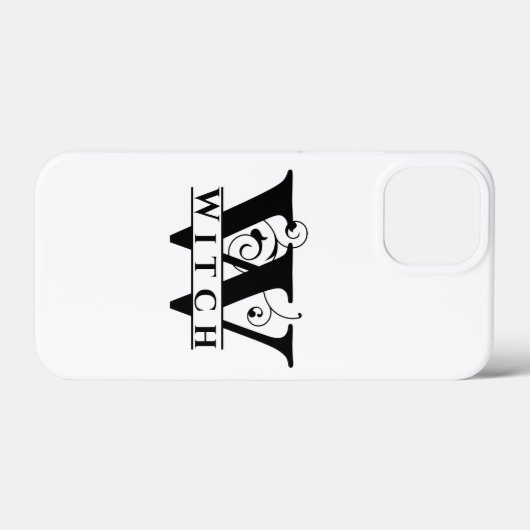 Witchy Witch Monogram Name Design Hoesje-Mate iPho Case-Mate iPhone Case (Achterkant (horizontaal))