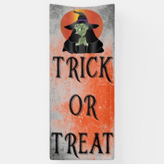 Witchy Witch Trick or treat Spandoek (Verticaal)