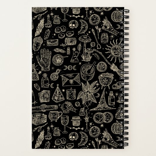 Witchy Witchcraft Magick Dingen Notitieboek (Achterkant)