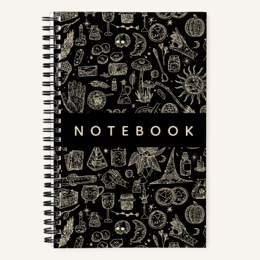Witchy Witchcraft Magick Dingen Notitieboek (Voorkant)