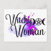 Witchy Woman Briefkaart (Voorkant)