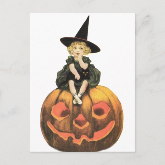 Witchy Woman  Halloween Briefkaart (Voorkant)