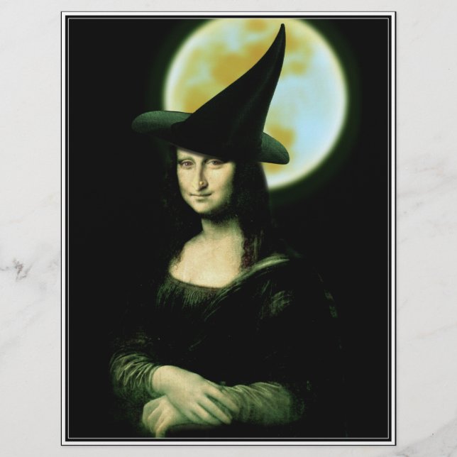 Witchy Woman Mona Lisa Halloween (Voorkant)