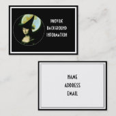 Witchy Woman Mona Lisa Halloween Visitekaartje (Voorkant / Achterkant)