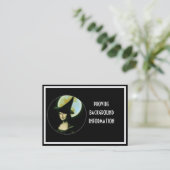 Witchy Woman Mona Lisa Halloween Visitekaartje (Staand voorkant)