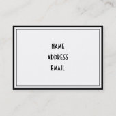 Witchy Woman Mona Lisa Halloween Visitekaartje (Achterkant)