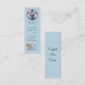 Witchy Woman Penctacle Pixel Art Mini Visitekaartje (Voorkant / Achterkant)