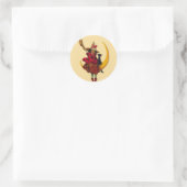 Witchy Woman Ronde Sticker (Tas)