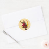 Witchy Woman Ronde Sticker (Envelop)