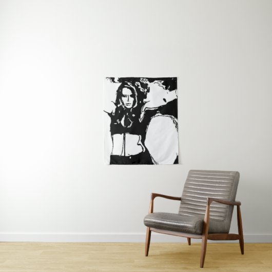 Witchy Woman Wandkleed (In situ)