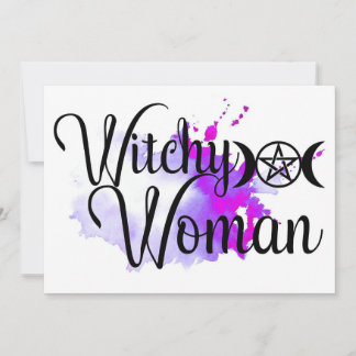 Witchy Woman Waterverf Bedankkaart