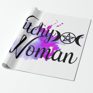 Witchy Woman Waterverf Cadeaupapier