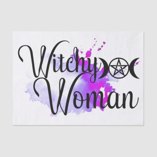 Witchy Woman Waterverf Tissuepapier (Voorkant)